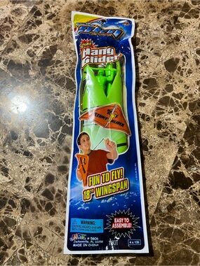 JA-RU Stunt Hang Glider Toy - 18" Wingspan - New in Package - Easy Assembly